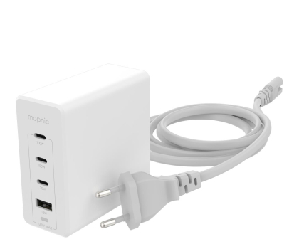 Ładowarka i akumulator Mophie GaN speedport 120W 3xUSB-C 1xUSB-A (biała) IM120GAN